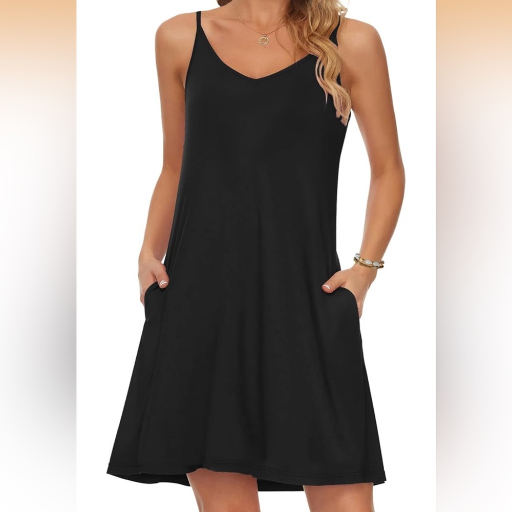 Black Spaghetti Strap Dress